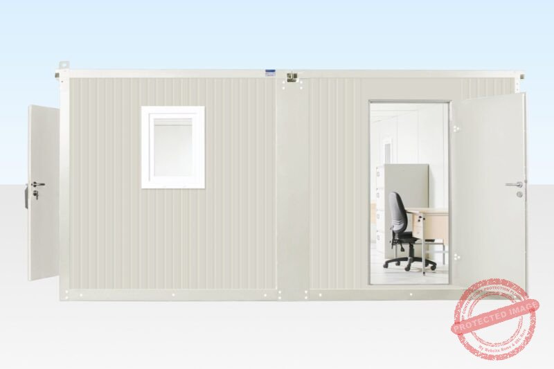 6.5M X 4.6M Side Linked Flat Pack Container Office