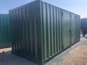 20x8 Container With 8f Side Doors With Extra Door Secure Lock Boxes