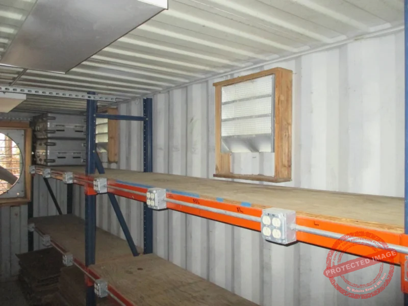 40 ft Container Shop - Climate Controlled Office + Inventory Storage / Racking - Image 4