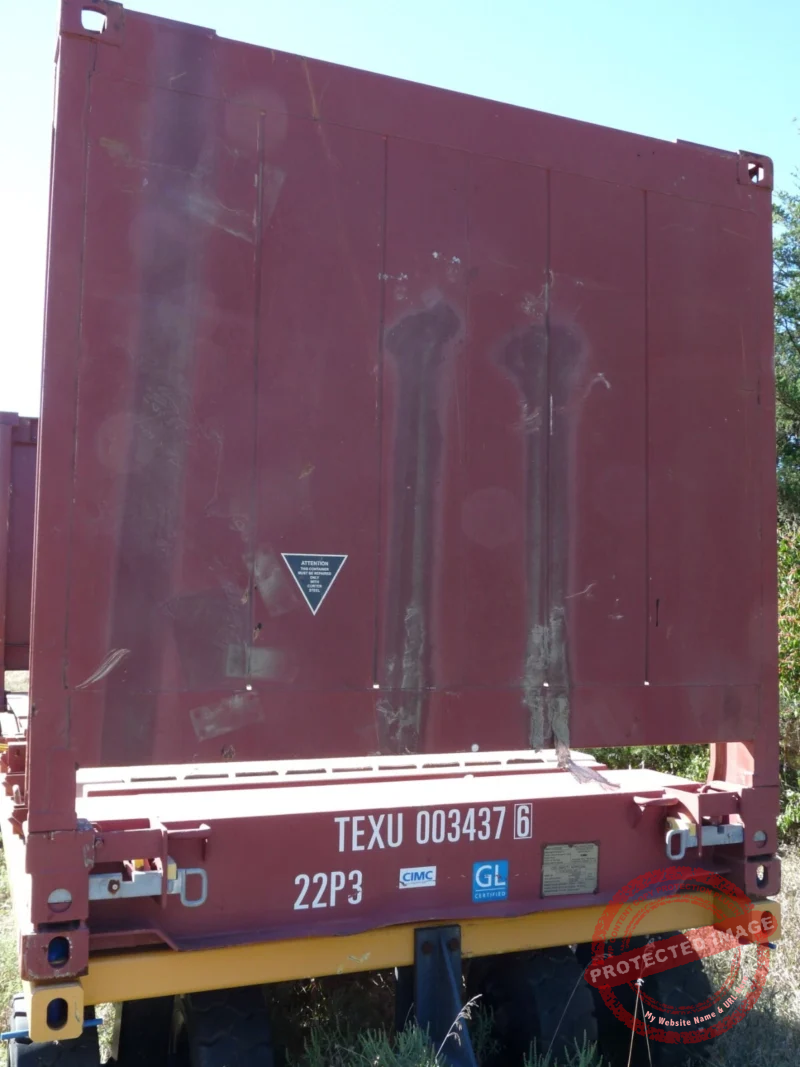 20' Flat Rack Shipping Container - One Trip, For Equipment, Oversize Items - Image 4