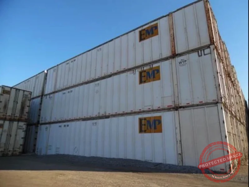 Used 53ft High Cube Shipping Container – Galvanized Aluminum