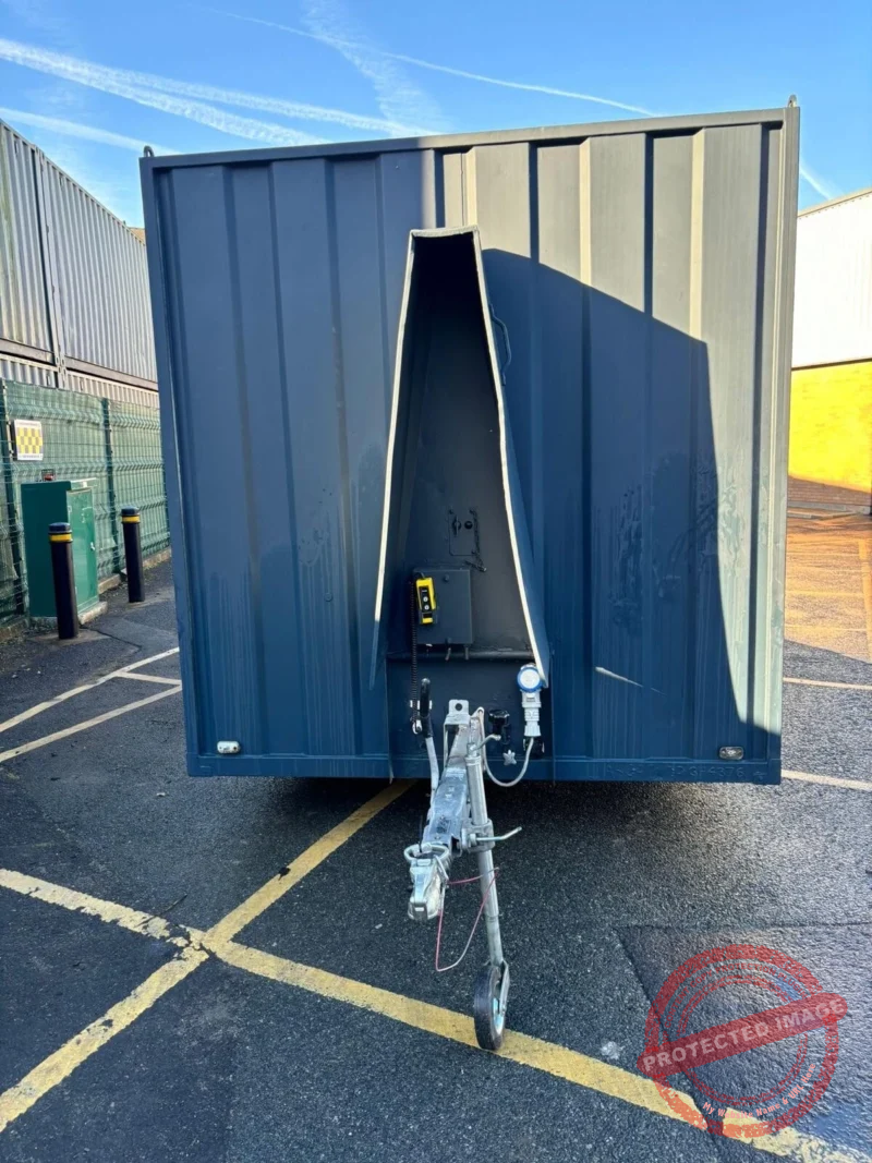 12ft by 8ft mobile container with generator excellent condition towable - Image 3