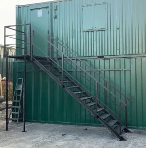 Container Site Office Steel Stair Kit - Refurbished