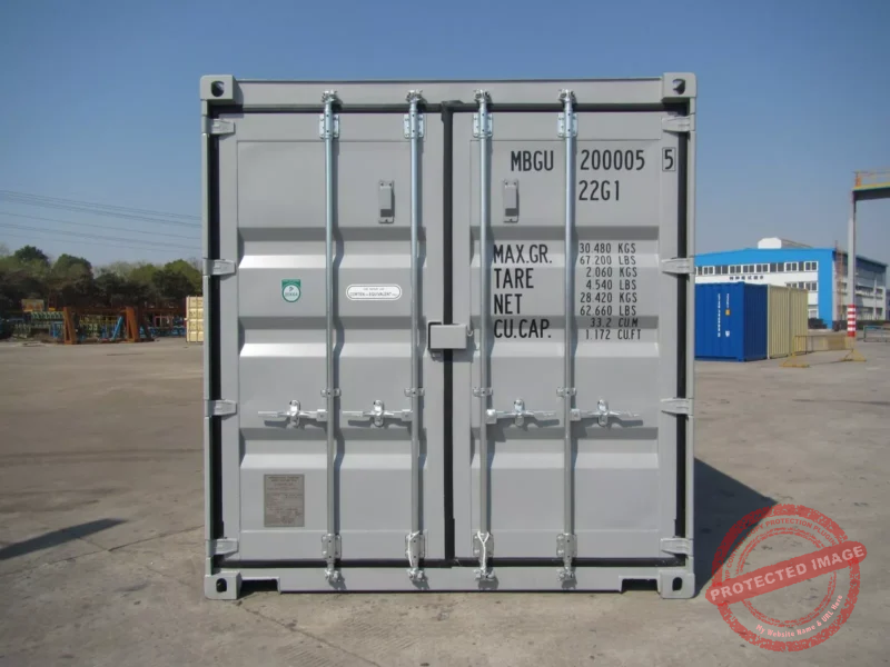 Grey New build 20ft Shipping Container - Image 7