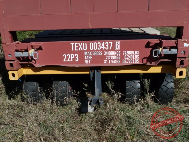 20' Flat Rack Shipping Container - One Trip, For Equipment, Oversize Items - Image 11