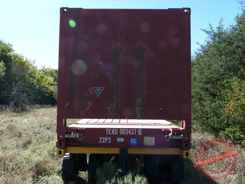 20' Flat Rack Shipping Container - One Trip, For Equipment, Oversize Items - Image 7
